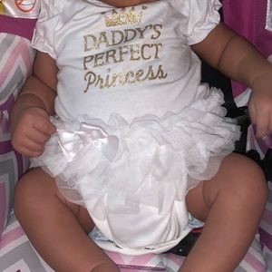 Daddy’s perfect princess onesie